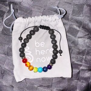 Unisex Genuine Stones Chakras Beaded Bracelet